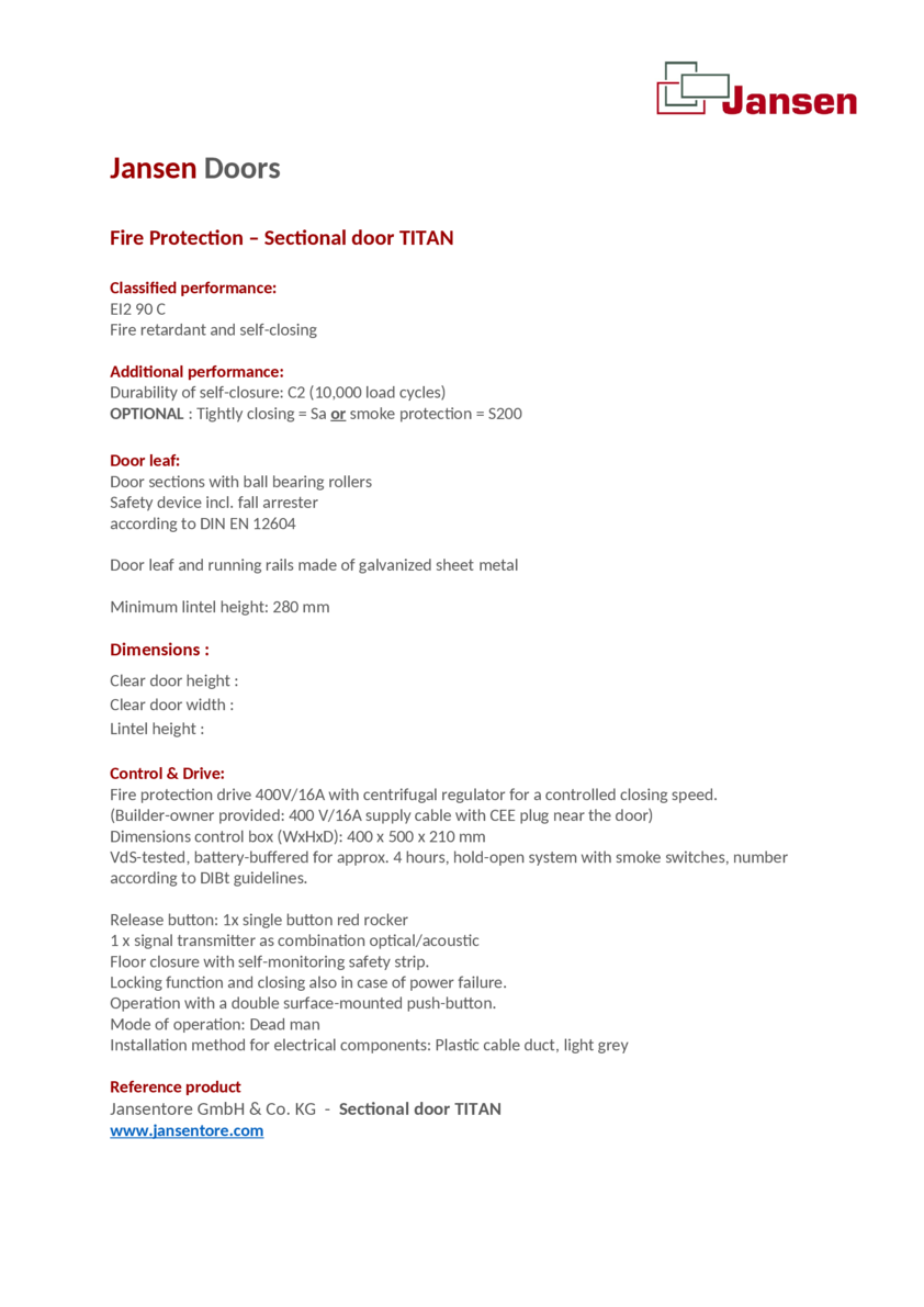 Sektionaltor_TITAN_EI2 90 C_engl.doc