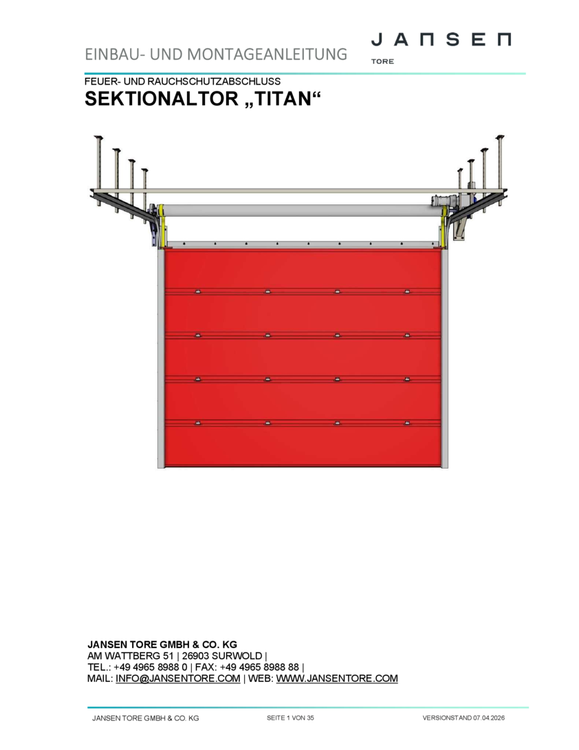 Einbau- und Montageanleitung - Sektionaltor TITAN.pdf