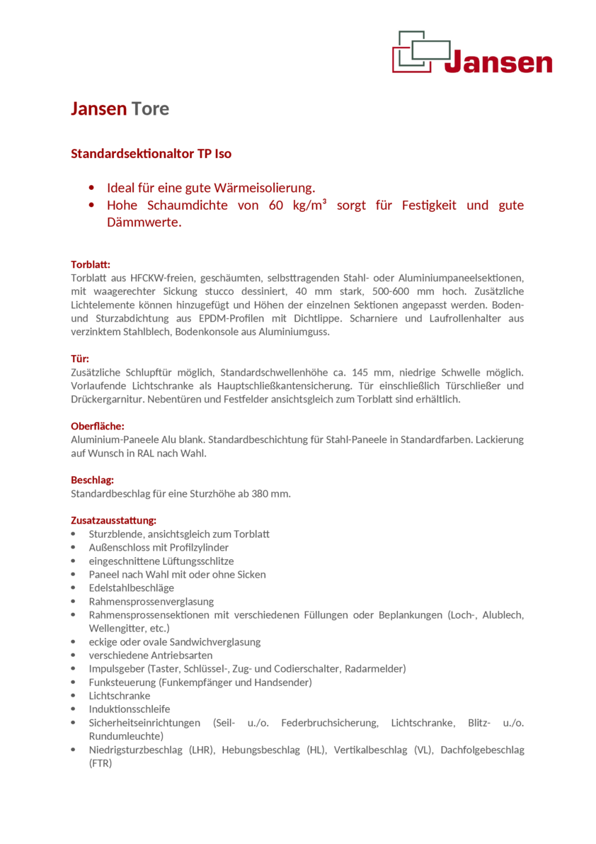 Standardsektionaltor_TP_ISO.doc