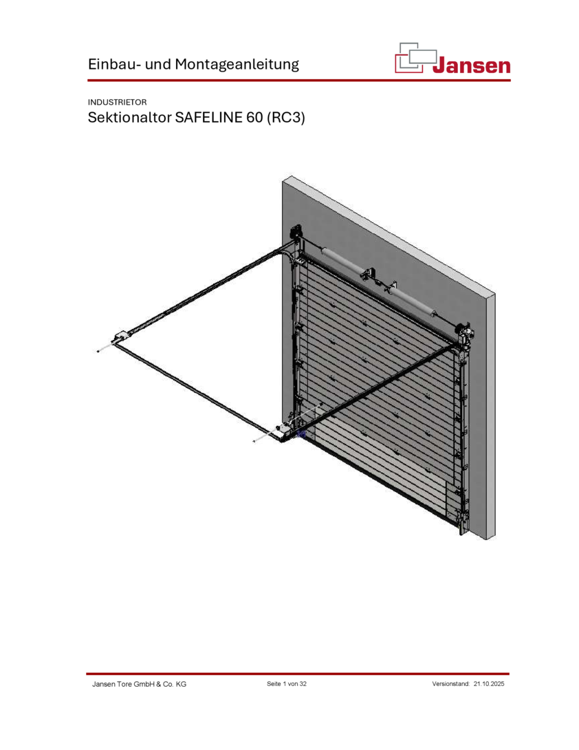 Einbau- und Montageanleitung - Sektionaltor SAFELINE 60 (RC3).pdf